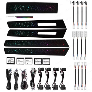 Upgrade Symphony LED Car Interior Ambient Lighting for Volkswagen VW Touareg Strip Accessories Decoration