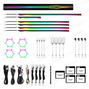 Upgrade Symphony Led Car Interior Ambient Lighting for Hyundai Elantra Atmosphere Strip Accessories Decoration