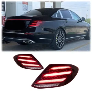 Upgrade to Maybach Style Red LED Tail Lights New for Mercedes Benz E Class W213 Sequential Turn Signal Brake