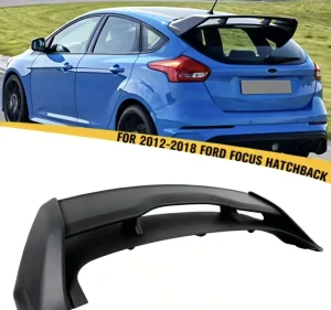 Upgraded ABS Carbon Fiber Exterior RS Style Rear Roof Spoiler for Ford Focus SE Hatchback MK3