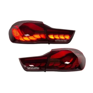 Upgraded M4 GTS Dragon Scale LED Tail Light Assembly for BMW 4 Series F32 F82 F33 F83 F36 418i 420i 430i Sequential Turn Sign