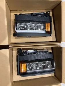 Used High-spec 12V LED Left Right Front Headlight Assemblies for Prado 25W 5000 Lumens 81145-60R90
