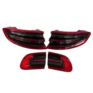 Used Original Smoked Black LED Tail Lights for Porsche Macan 95B 2.0T S GTS Turbo Rear Taillight Assembly Tail Light