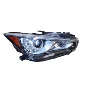 Used Original US Full LED Headlights OEM 26060-6HH7A 26010-6HH7A for Infiniti Q50 V37 2013-2019 Auto Front Head Lamp