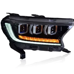 Used for Ford Explorer Everest Headlight Assembly for 16 20 Models Ranger Modified LED Daytime Running Lights 12v Turn