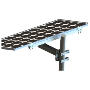 Utility Pole Solar Panel & Street Light Mount Bracket Q235+HDG85um Material ASCE7-22 Standard