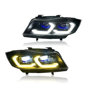 V2 IKON Style Multi Colors DRL Head Lights for BMW F32 F80 F82 F8X M4 M3 White Yellow Amber Switchable DRLs