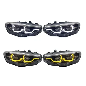 VG Auto Car Accessories Laser Headlights for BMW 4 Series F32 M4 F82 Head Lights White&Yellow DRLs 430 435 440i Plug and Play