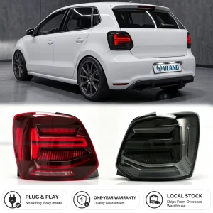 VLAND LED Taillight Audi Q2 Style Led Rear Tail Light for VW Polo Vivo Mk5 6R 6C