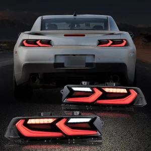 VLAND Plug and Play Clear LED Rear Tail Light Conversion for Chevrolet Camaro SS RS ZL1 LS 5th Gen Taillights