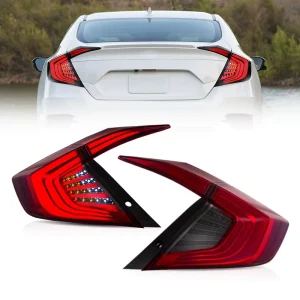 VLAND Taillight Sequential LED Rear Tail Lights for 10th Gen Honda Civic SI Sedan Sport LX EX T V2