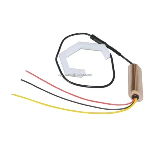 Vehicle Auto Exterior Lighting Systems 80mm Retrofit Running Lights DRL Turn Signal Hex LED Halo Rings Cotton Hexagon Angel Eyes