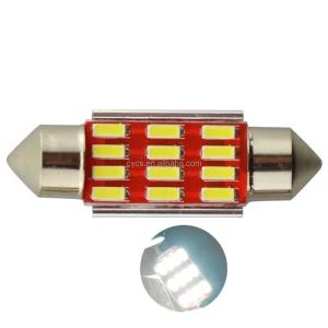 Vehicle Auto Interior Lighting White 12SMD 36mm 12LED C5W Festoon Car Dome Led Reading Interior Light Car Led Light Accessories