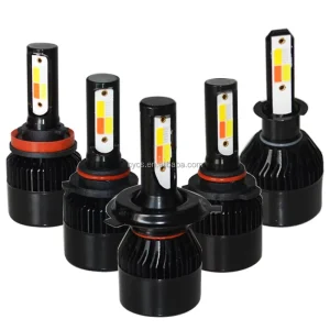 Vehicle Auto Performance Parts Tuning Lightings H1 H3 H4 H7 H11 9005 9006 4 Colours Flash Headlight Led Car Light Bulb