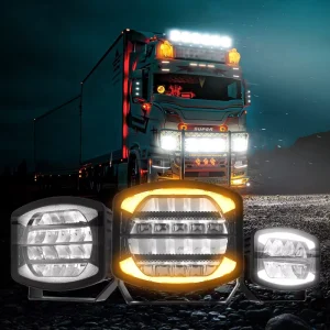 Vehicle Automotive Single Row Layer 120W IP67 Waterproof Aluminum LED Light Bar Off-road Spot Light Moving Light Stand