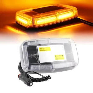 Vehicle COB Mini LED Strobe Light Bar Warning Magnetic Roof Top Emergency Flashing IP67 Waterproof 36W 12V-24V Trucks Car