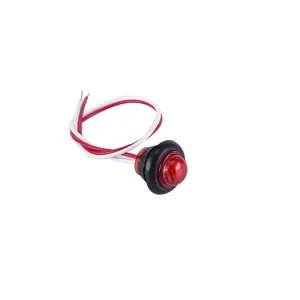 Vehicle Led Light Lamp 3/4 Inch Red Round Side Marker and Clearance for Truck Trailer Tractor Car