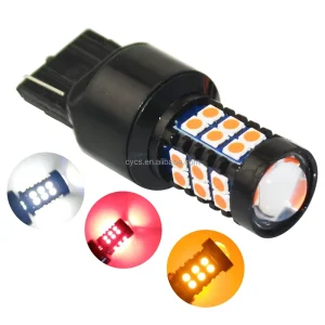 Vehicle Parts & Accessories Auto Interior Lighting Systems T20 7440 30SMD 30led 3030 Single Contact Car Led Light Bulbs