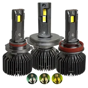 Vehicle Parts Accessories Auto Performance Parts Tuning Lightings APP H4 H7 H11 9005 9006 9012 3 Colours Car LED Headlight Bulbs