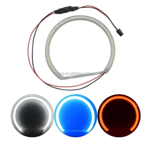 Vehicle Parts Auto Lighting Systems Others Car Light Accessories 124MM 3528 SMD Car Motorcycle Headlight LED Angel Eyes Light