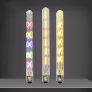 Vintage Smart LED Filament Tube Light Bulb Warm White Long Glass E27/E14 for Interior Decoration and Decorative Lights