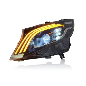 Vito W447 Benz Modified LED Headlight Assembly 12V Lens Accessories New V260 Tail Light Change