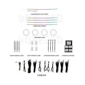 Voyeego Car Ambient Lighting Led Upgrade Interior Ambient Light for Hyundai Sonata Ambient Lighting Led Car