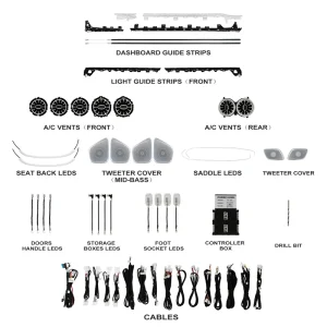 Voyeego Factory Car Ambient Lighting Mercedes a Class Benz w177 7 Piece Set ACar Interior Lights