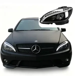 W204 LED Headlights 12V Car Styling C200 C300 Bi Xenon HID DRL Dynamic Signal