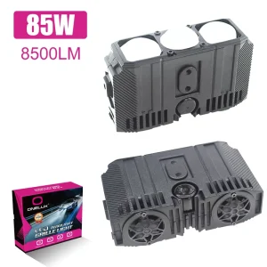 W3 85W Dual White Yellow Color LED Grille Light Auto Exterior LED Work Light 3 Lens for SUV Motorcycle