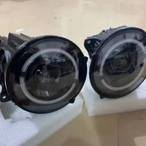 W463A W464 W465 Front Headlamp Smoked Black LED Geometric Headlight Assembly for Mercedes Benz G Class G500 G63