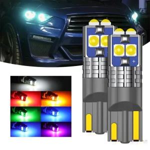 W5W T10 LED Bulbs Canbus for Car Parking Lights Interior Light 3030 6SMD Chips Turn Signal License Plate Clearance Lights