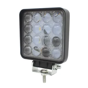 WS48 4D 16 LED Square Working Lights for Motorcycle Lighting Systems 12V 60V Work Light