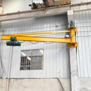Wall Bracket Jib Crane 180° Slewing Electric Lifting Equipment for Machining Workshop Material Transport