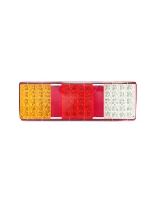 Waterproof 10-30V 3 Color LED Truck Tail Light Turn Signal Brake Reverse Rear Lamp for Isuzu Hino Fuso Trailer Lorry