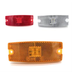 Waterproof 10-30V LED Truck Side Lights 4 LED Side Marker Lights Amber Red and White Clearance Marker Light