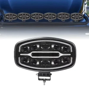 Waterproof 10 Inch LED Auxiliary Light Amber White DRL Work Light Vehicle Exterior Lighting for Truck Car