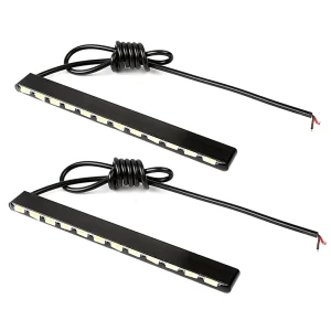 Waterproof 12 LEDs Car DRL 7030 Super Bright Daytime Running Lights Aluminum Housing Led Strip SMD Daylight