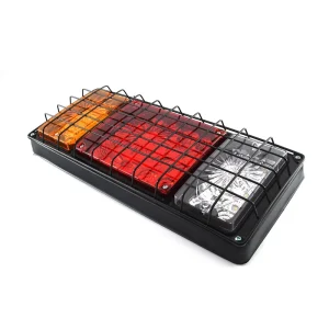 Waterproof 12V/24V/10V-30V Iron Car Truck LED Tail Lights Red Lens Strip Lights