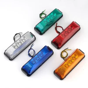 Waterproof 12V 24V LED Side Marker Signal Lamp Clearance Indicator for Truck Trailer Lorry Caravan Bus Other Car Light Accessory