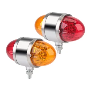 Waterproof 24V Square Double Sided LED Turn Signal Parking Light for Car Trailer Truck Bus Boat Tractor