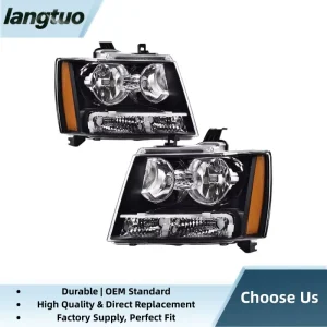 Waterproof 55W Halogen Headlight 6500 Lumen for Chevy Tahoe Suburban Avalanche GM SUV Truck 20675500