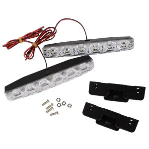 Waterproof 6 LED Daytime Running Lights Modified Highlighted Accessories for Foreign Trade Cars & Other Vehicles