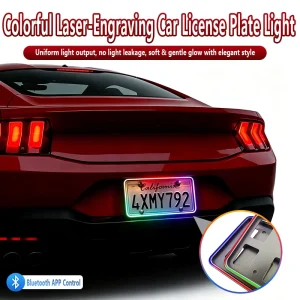 Waterproof APP Control LED License Plate Light Universal