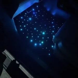 Waterproof Auto Lighting Universal Foot Well Light Starry Sky Fiber Optic LED Car Starlight Floor Mats DC12V APP Remote Control