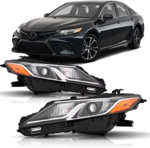 Waterproof Automotive Exterior Lighting Halogen Car Headlights for Toyota Camry