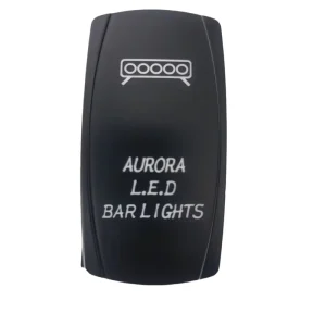 Waterproof Blue Aurora LED Bar Light Illuminated Backlit Rocker Switch Cap 12V 24V Product