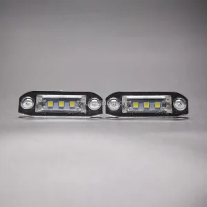 Waterproof Bright Transparent LED License Plate Lamp for Volvo C30 C70 S80 V70 XC70 S40 V50 S60 V60 XC60 XC90