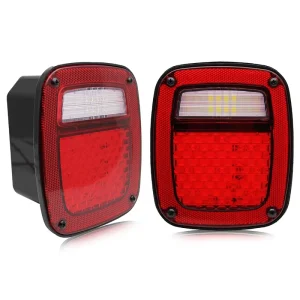 Waterproof Factory Manufacturer Tail Lights 12V 24V Square Jk Led Headlight