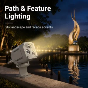 Waterproof IP66 Rustproof Die Casting Narrow Angle LED Floodlight 3W 4W Spot Facade Lighting for Landscape Garden Wall 5 Year